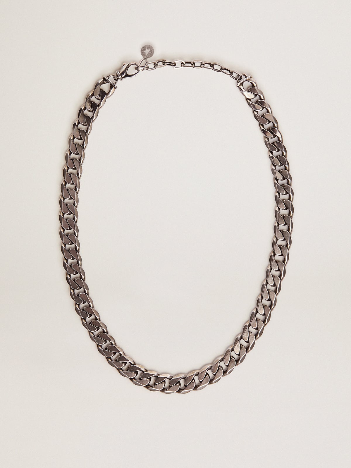 Golden Goose - Men's antique silver-colored chain necklace in 