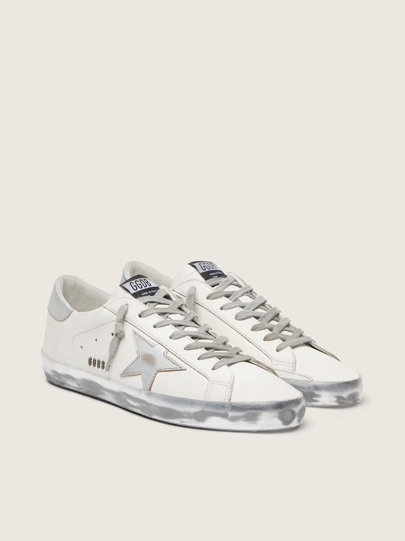 Golden Goose - Men's Super-Star with laminated star and heel tab in 