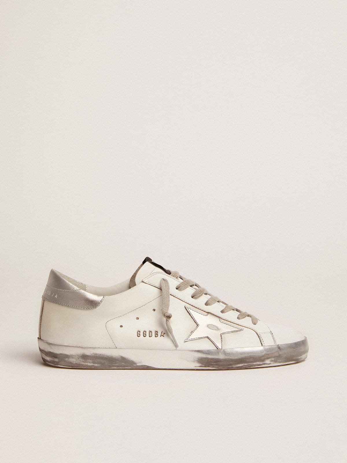 Golden Goose - Super-Star para hombre con estrella y talón de purpurina in 