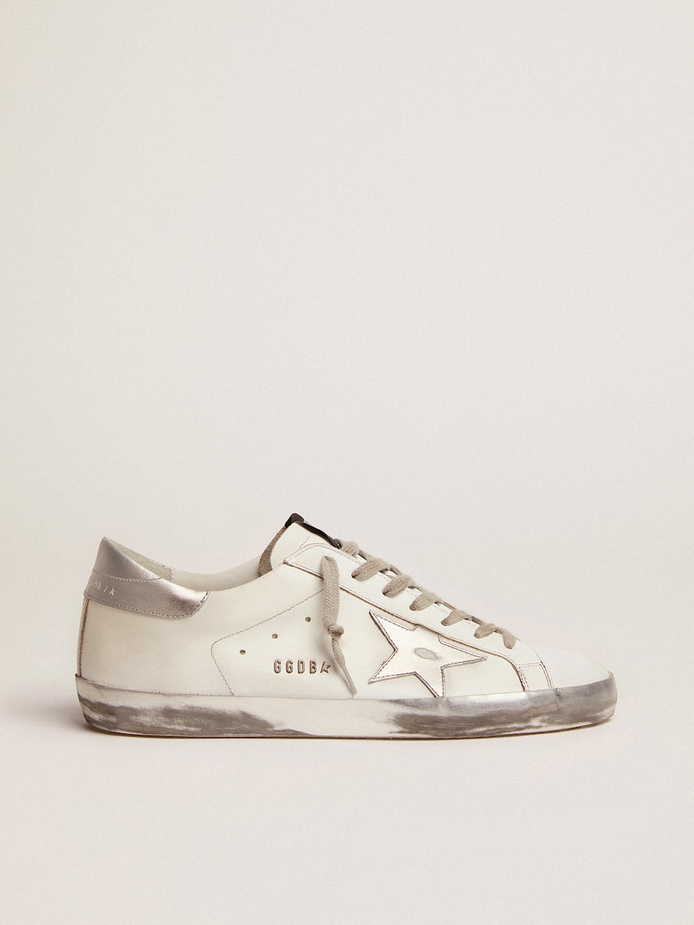 Golden Goose - Men's Super-Star with laminated star and heel tab in 