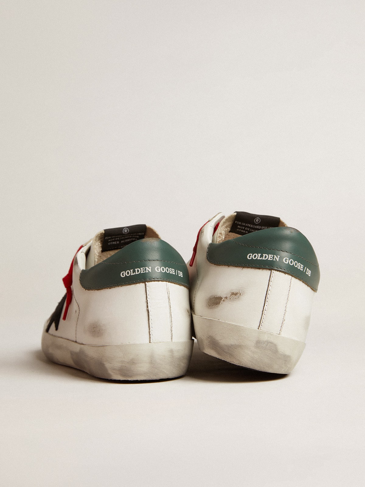 Golden Goose - Leather Super-Star sneakers with the words "For skaters only" in 