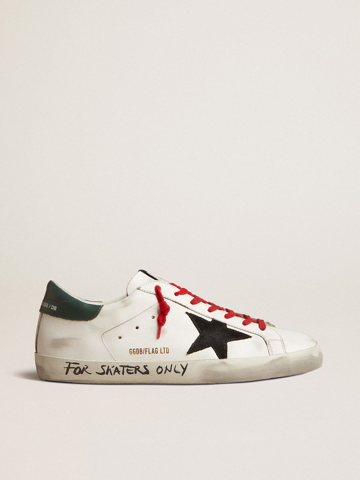 Golden Goose - Leather Super-Star sneakers with the words "For skaters only" in 