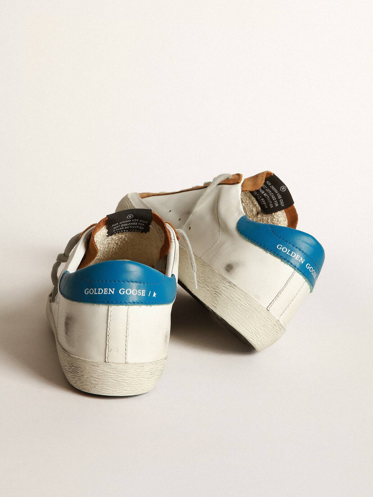 Golden Goose - Two-tone Superstar sneakers in leather and copper suede in 
