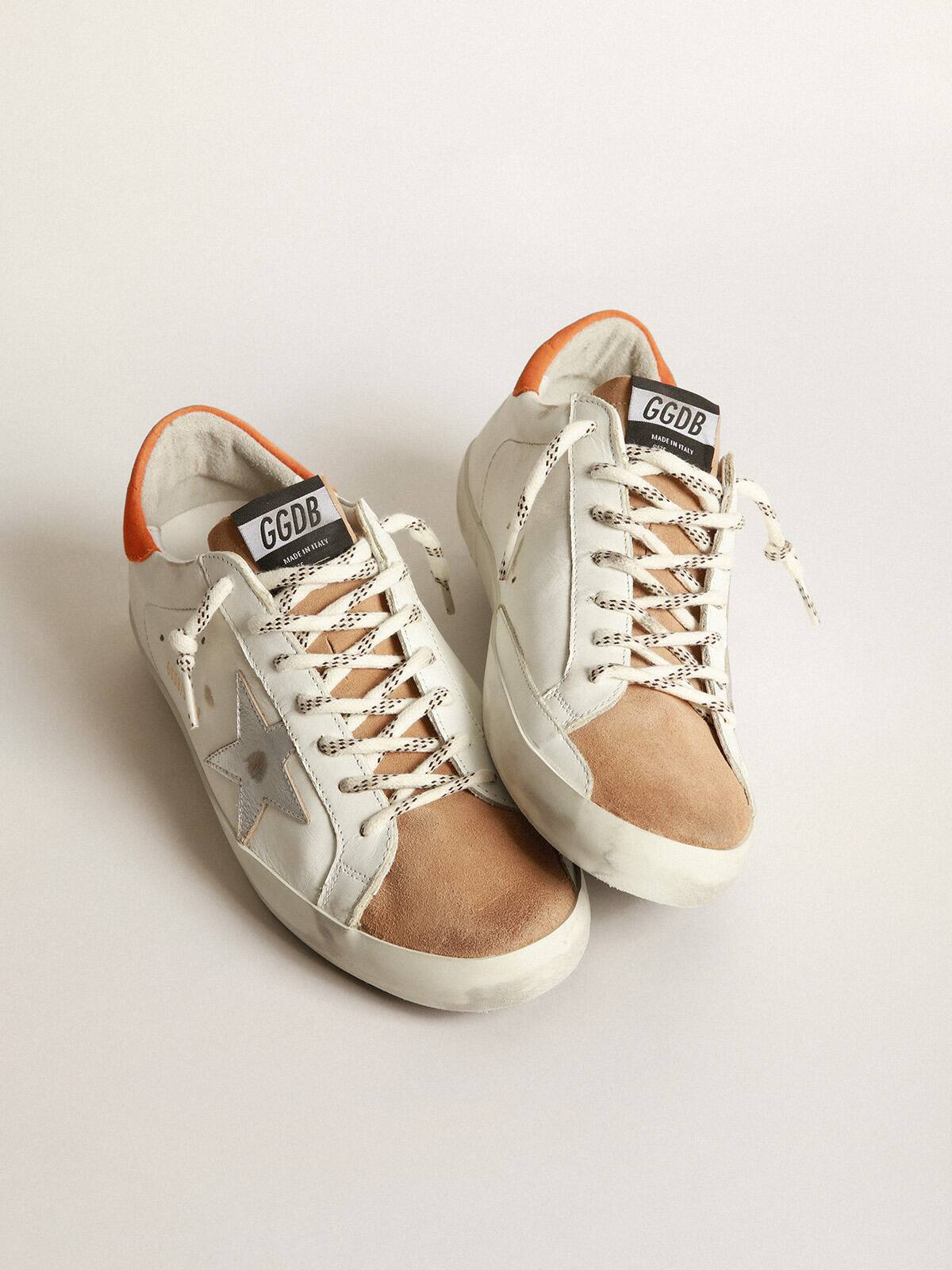 Golden Goose - Two-colour Super-Star sneakers with silver star in 