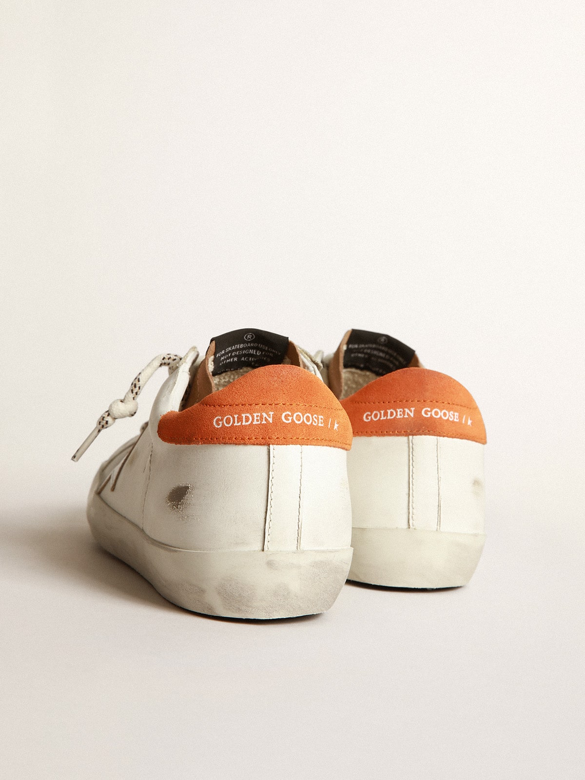 Golden Goose - Two-colour Super-Star sneakers with silver star in 