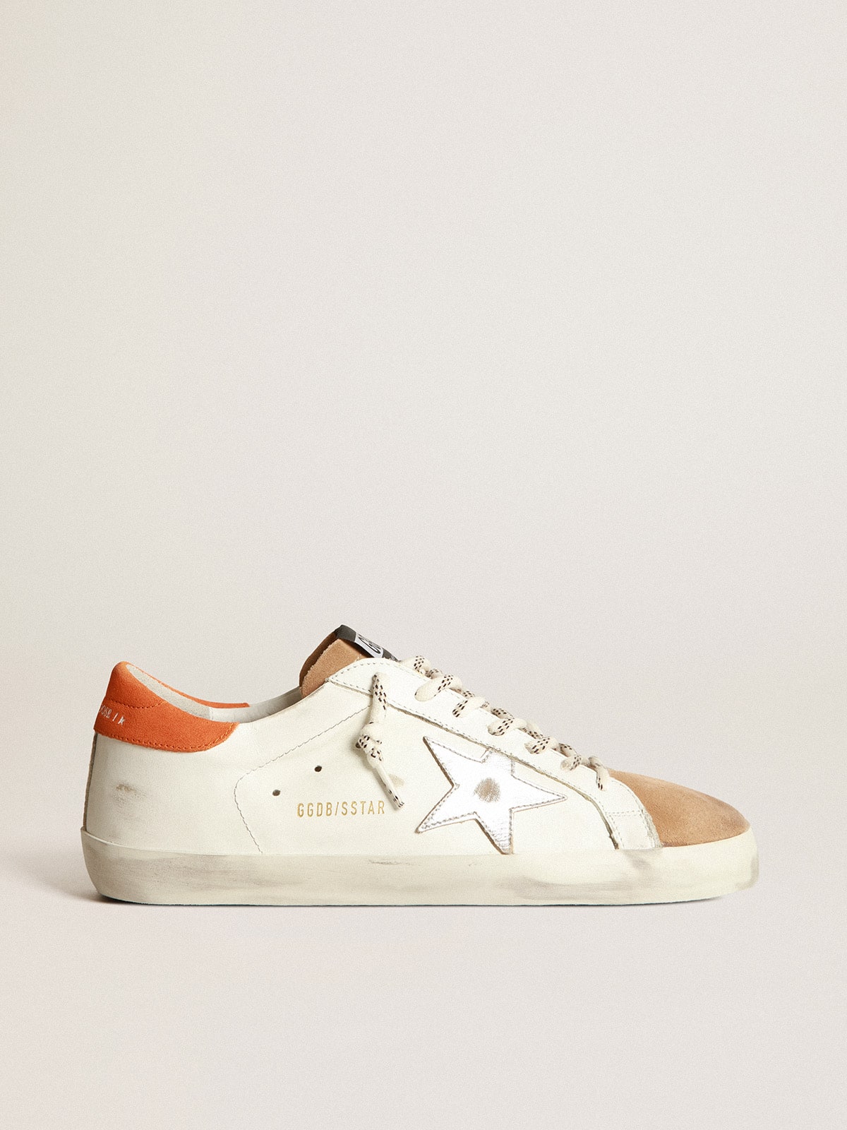 Golden Goose - Two-colour Super-Star sneakers with silver star in 