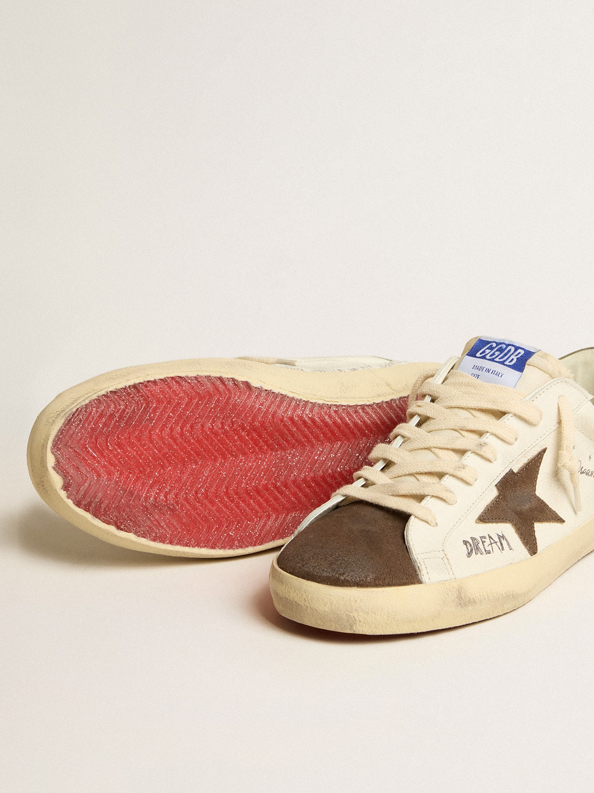 Golden goose starter uomo marrone online