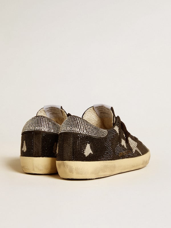 Golden Goose - Men's Super-Star in suede and Swarovski crystals with silver star in 