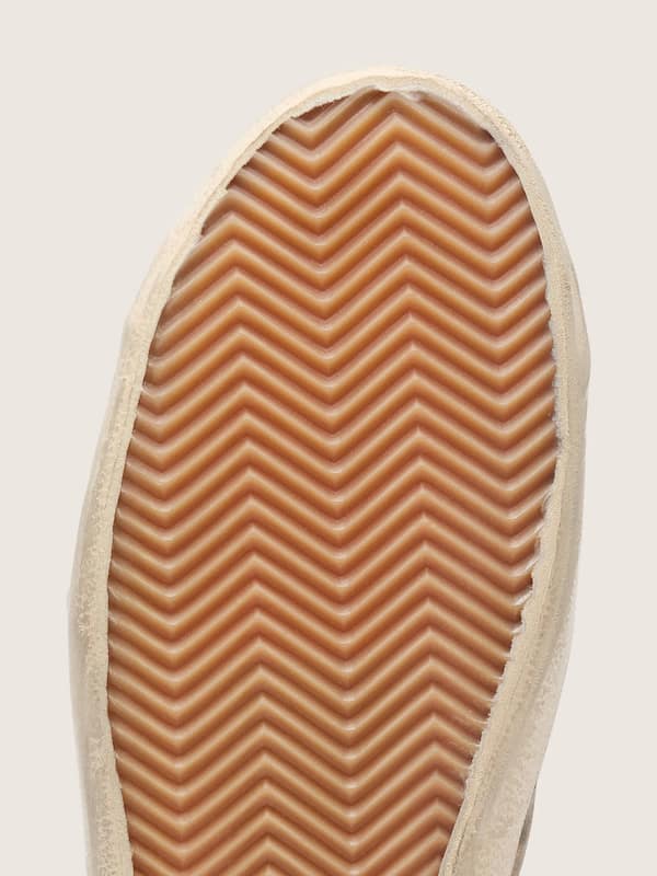 Golden Goose - Super-Star LTD pour homme en toile beige avec &eacute;toile en cuir noir in 