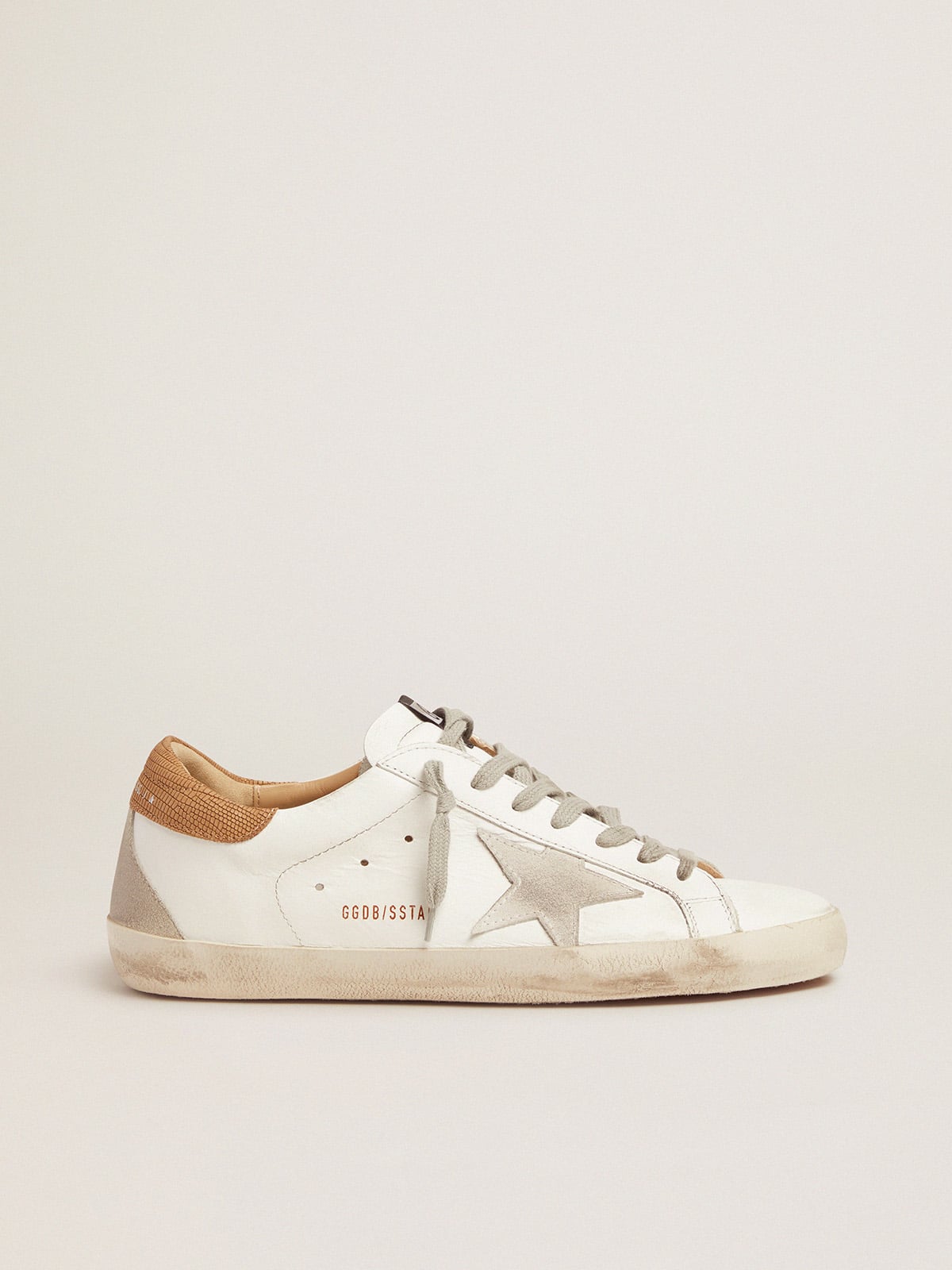 Men's Super-Star sneakers with lizard-print heel tab | Golden Goose