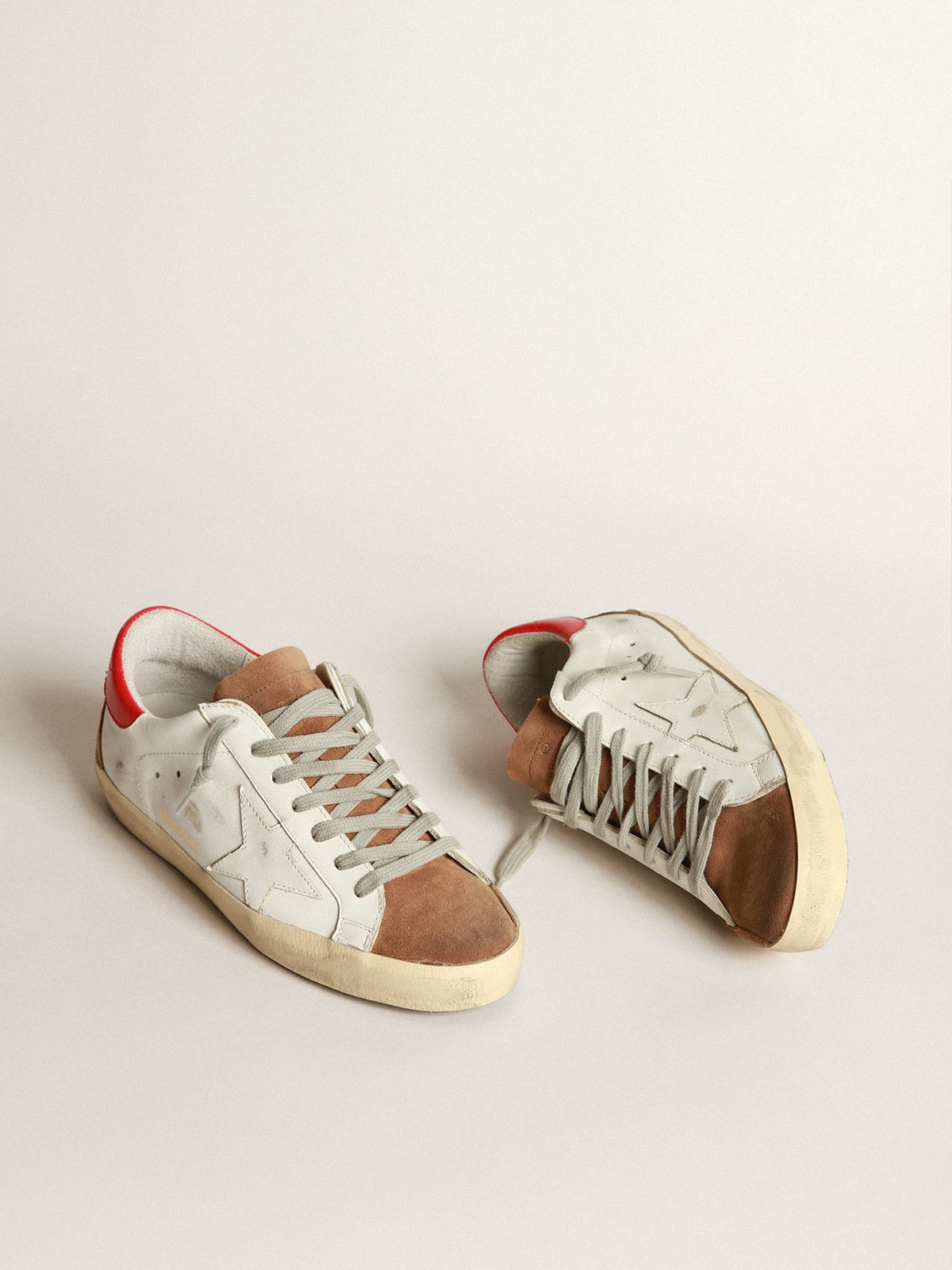 Golden Goose - Superstar sneakers with brushed finishing and vintage effect in 