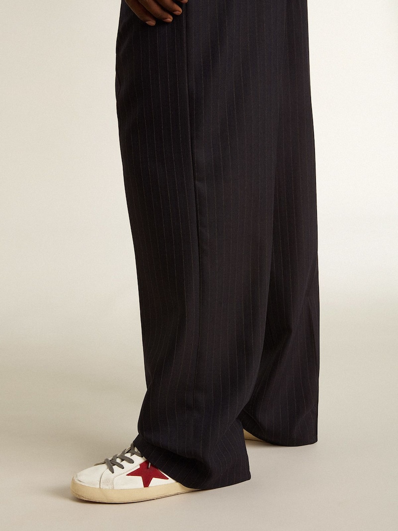 Golden Goose - Men's Super-Star with red suede star and green leather heel tab in 