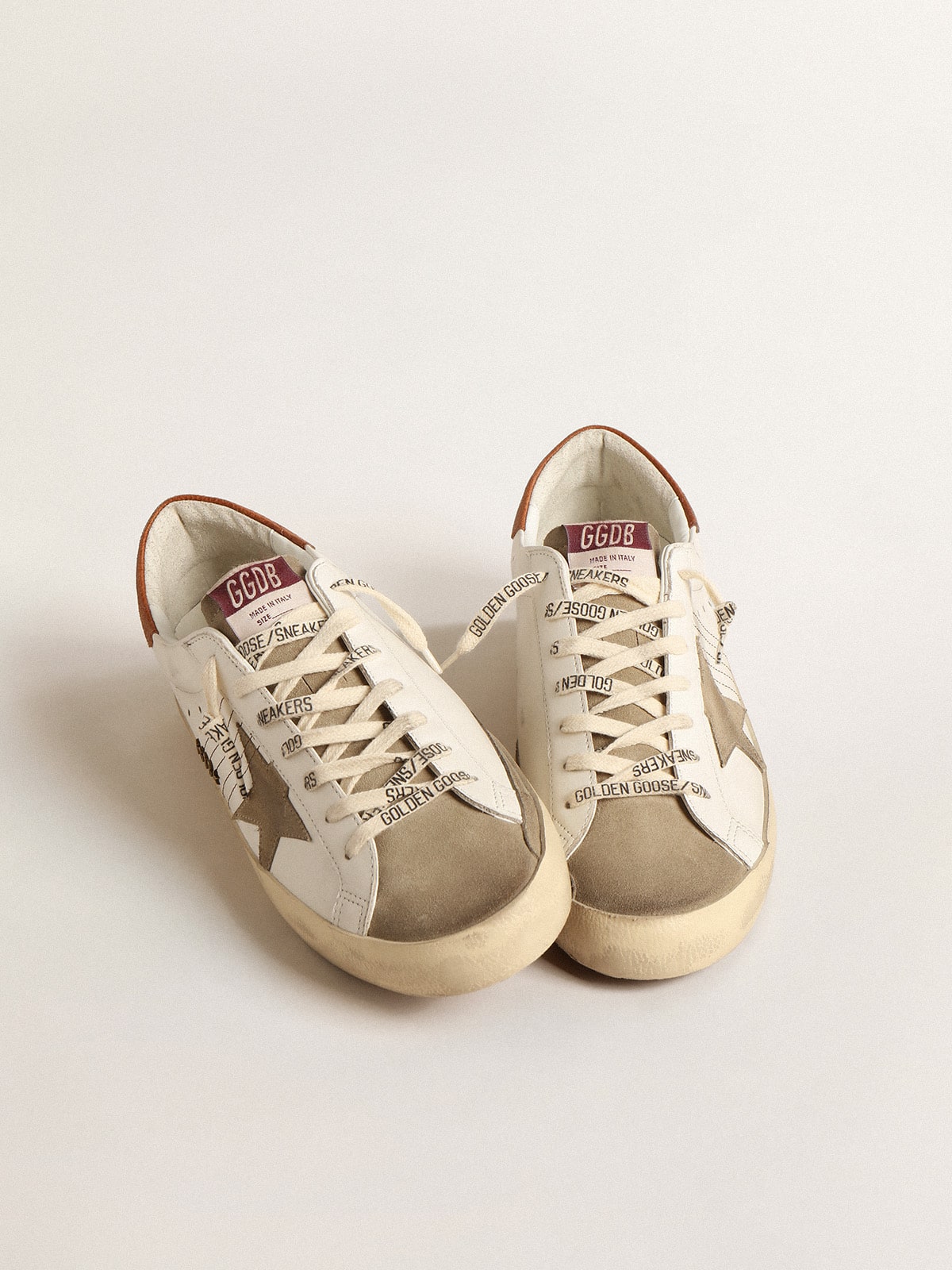 Super Star with suede star and brown leather heel tab Golden Goose