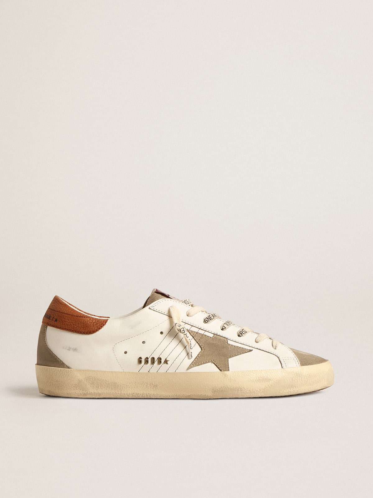 Super Star with suede star and brown leather heel tab Golden Goose