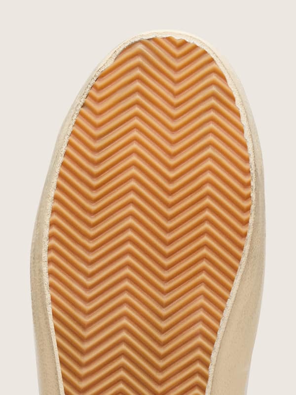 Golden Goose - Men's Super-Star in white leather and brown suede with black leather star in 