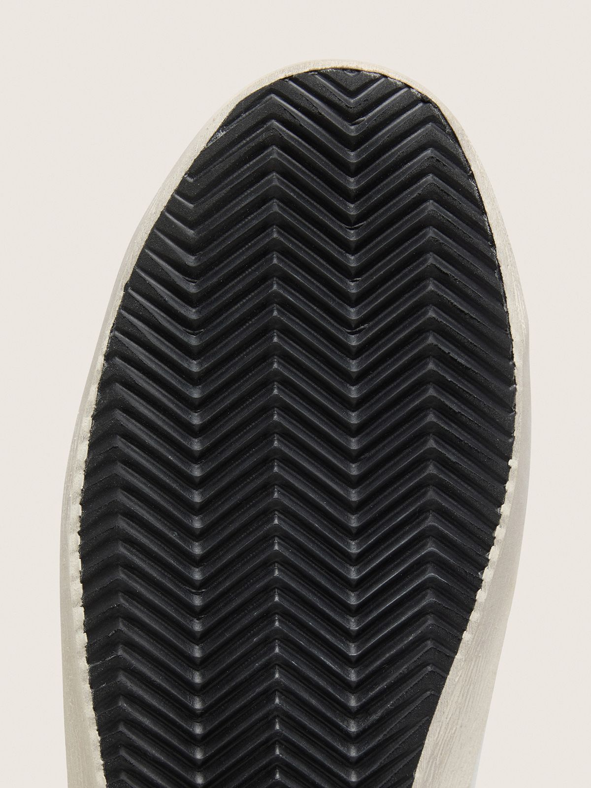 Golden Goose - Super-Star pour homme avec étoile ajourée et contrefort vert in