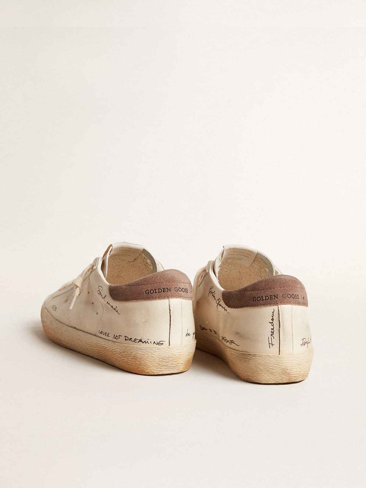 Men's Super-Star in nappa leather with perforated star and Men's Super-Star in nappa leather with perforated star and