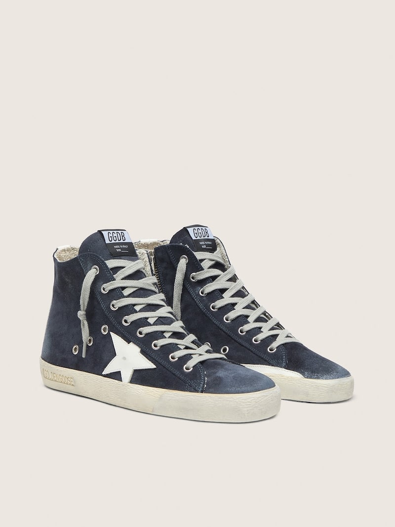 Golden Goose - Herren Francy aus Leder mit Lederstern und -Ferse in 