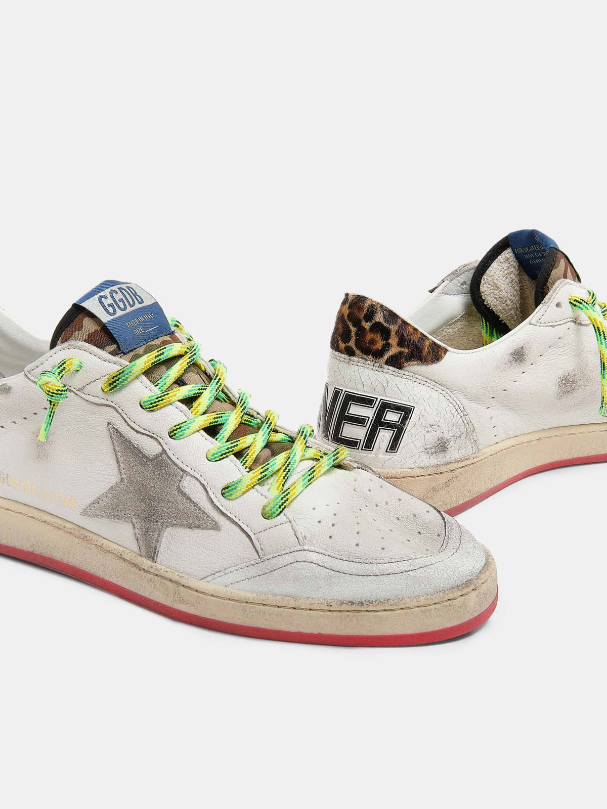 Golden Goose Ball Star leather sneakers - Yellow