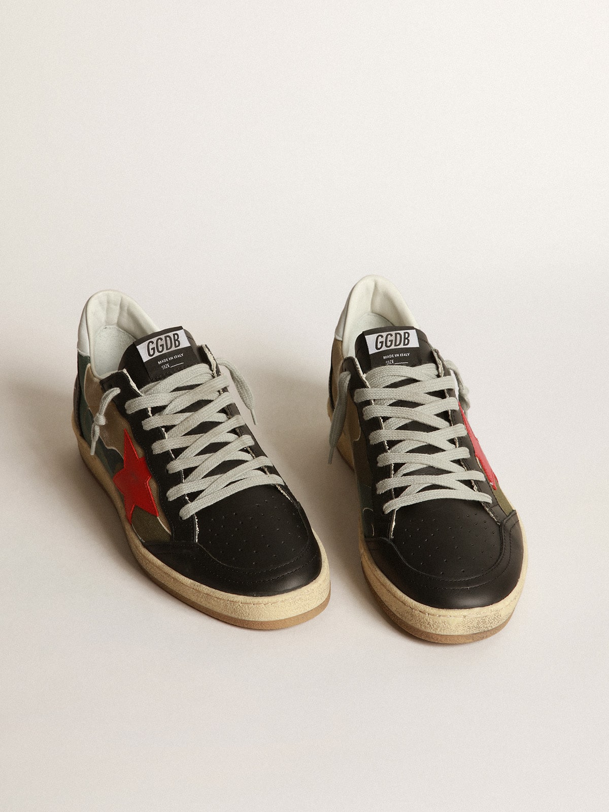 Golden Goose - Ball Star sneakers with camouflage print in 