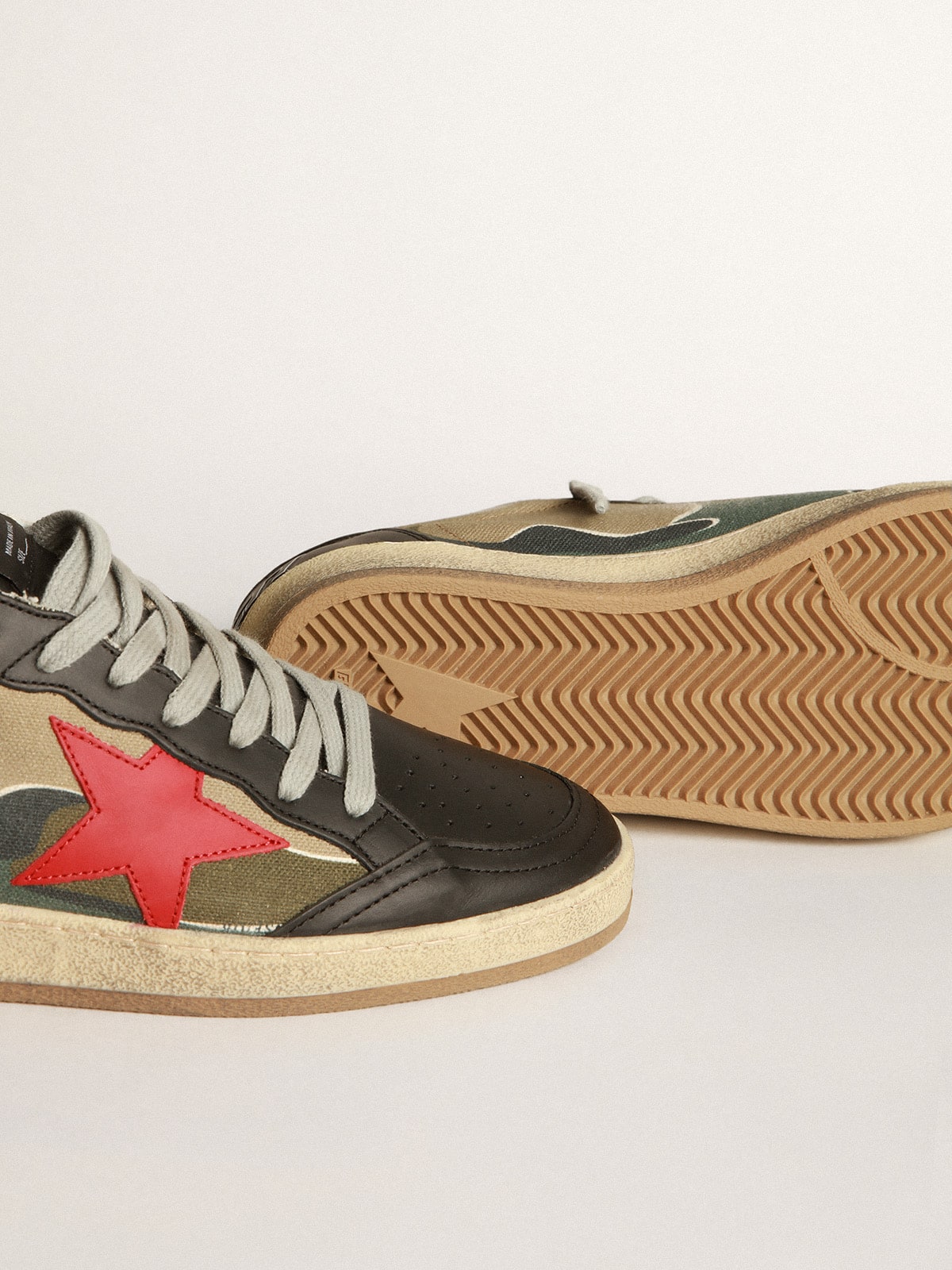 Golden Goose - Ball Star sneakers with camouflage print in 