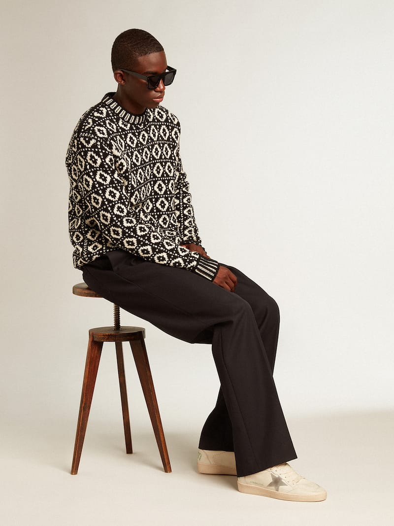 Golden Goose - Ball Star in nappa con stella e talloncino in suede grigio in 
