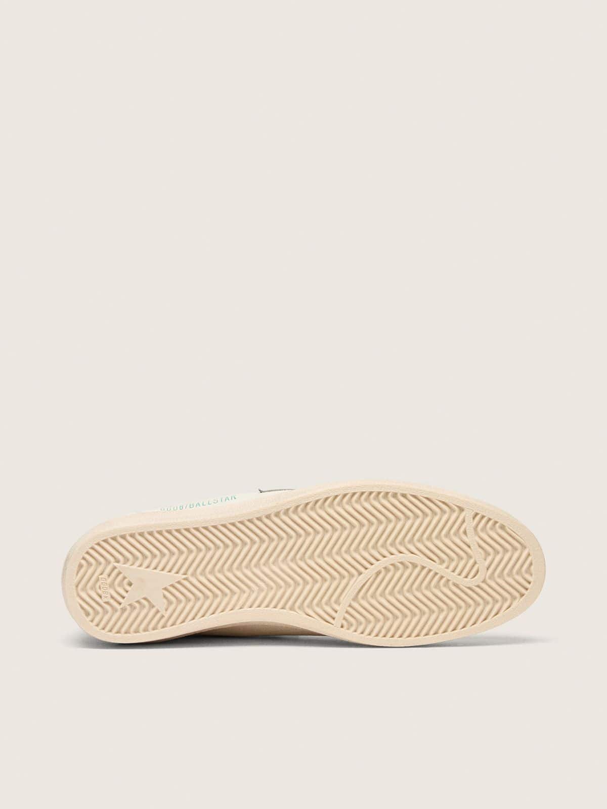 Golden Goose - Ball Star in nappa leather with gray suede star and heel tab in 