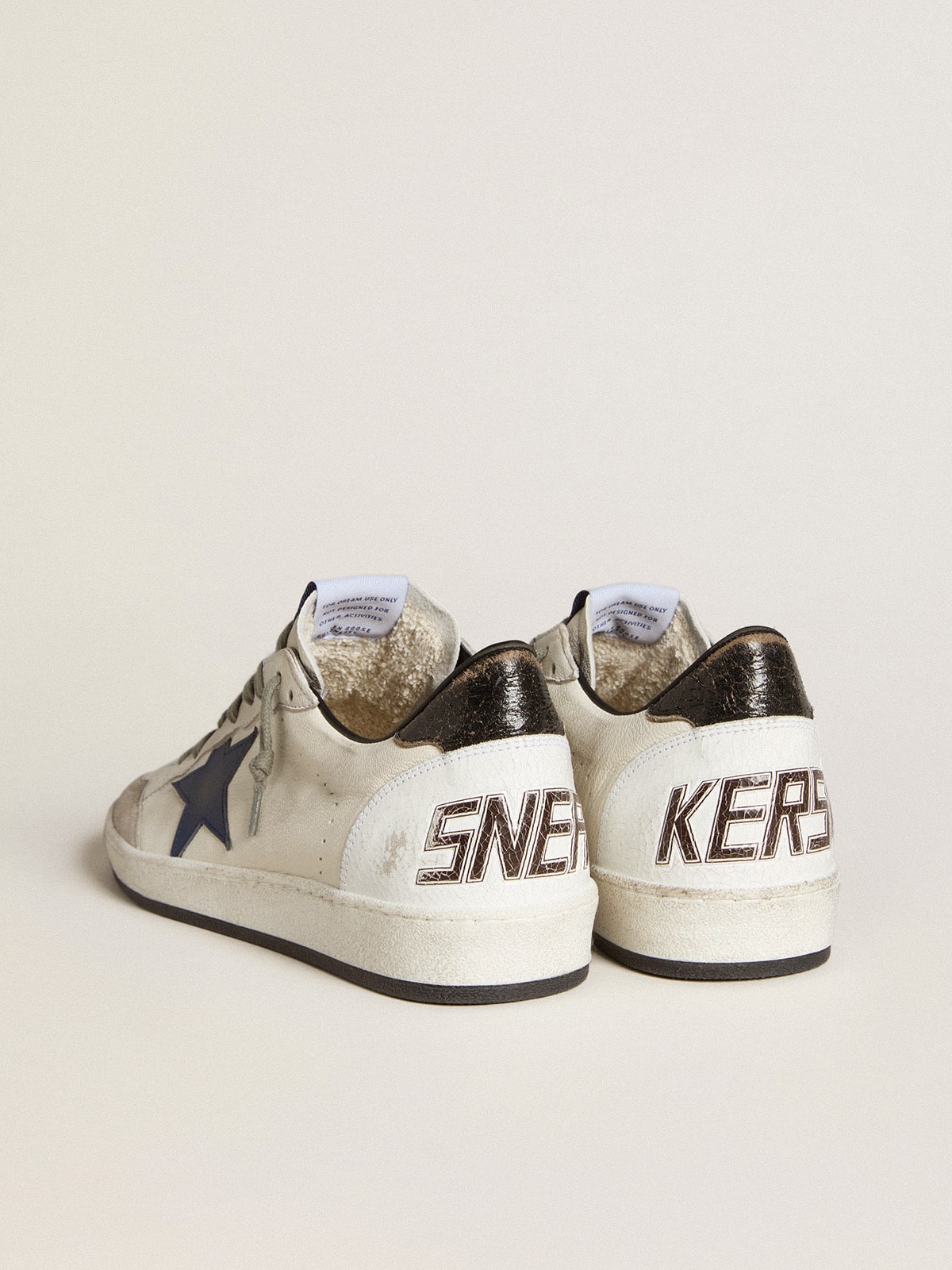 スニーカー Golden  Ball Star Nappa Sneaker Women's Ball Star LTD in nappa with leather star and silver