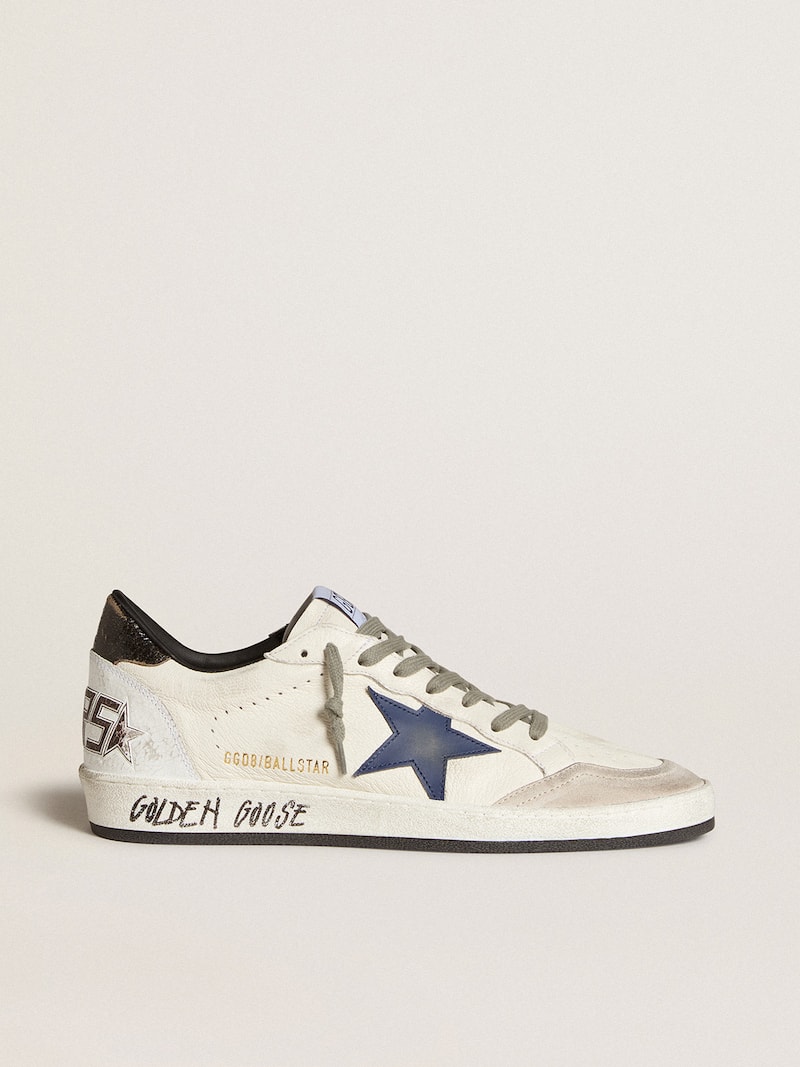 Ball Star in nappa with leather star and metallic leather heel tab