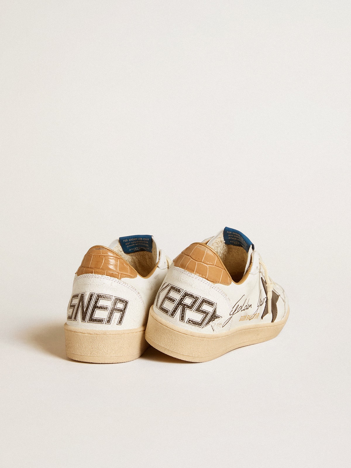 Ball Star in nappa with metallic star and croc-print leather Ball Star in nappa with metallic star and croc-print leather