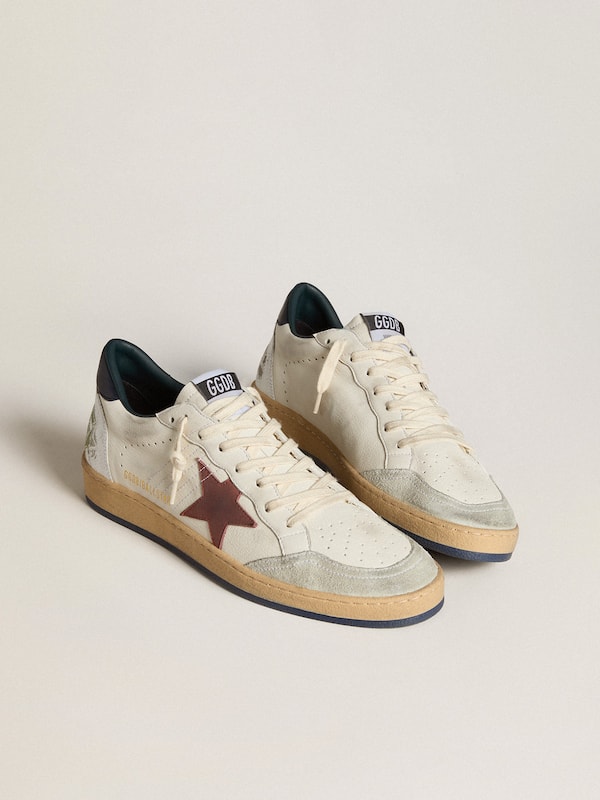 Golden Goose - Ball Star in nappa with brown nubuck star and nappa heel tab in 