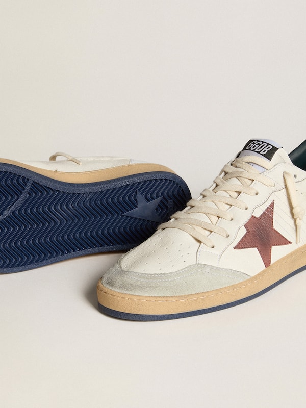 Golden Goose - Ball Star in nappa with brown nubuck star and nappa heel tab in 