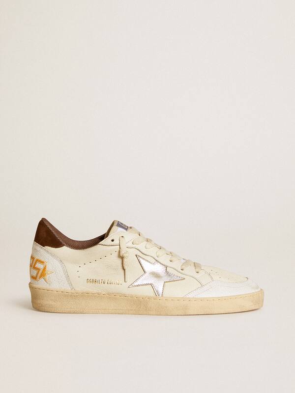 Golden Goose - Ball Star LTD in nappa with metallic leather star and suede heel tab in 