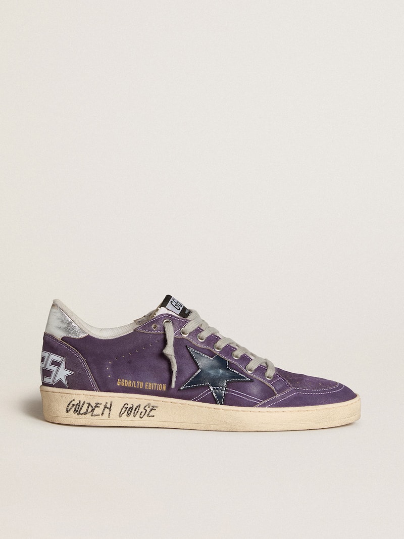 Ball Star LTD de ante violeta con estrella de piel y refuerzo del talón laminado