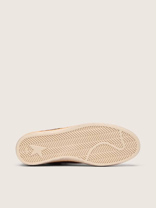 Golden Goose - Men&rsquo;s Ball Star in dark red suede with light blue star and heel tab in 
