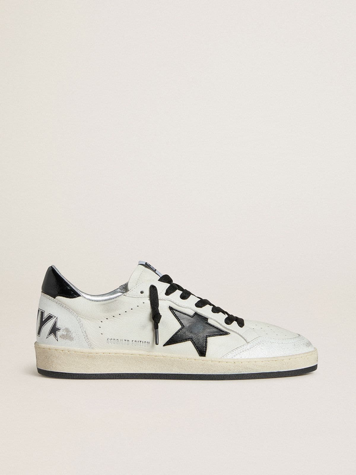 Golden Goose - Men's Ball Star Wishes in nappa with black naplak star and heel tab in 
