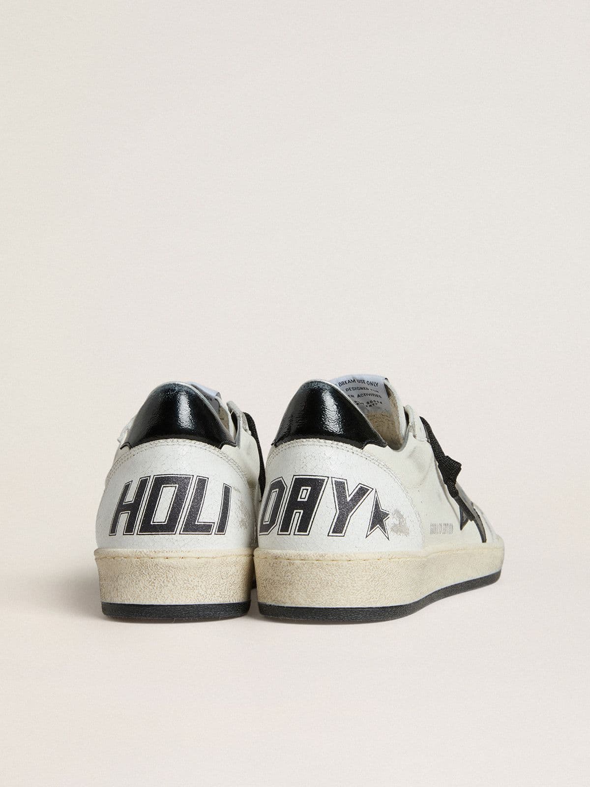 Golden Goose - Men's Ball Star Wishes in nappa with black naplak star and heel tab in 