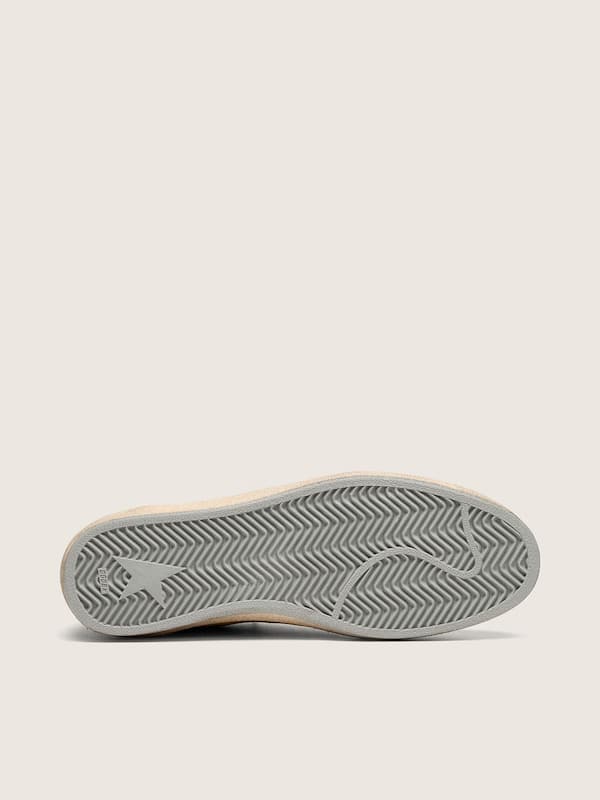 Golden Goose - Men's Ball Star in ocher suede with leather star and light blue suede heel tab in 