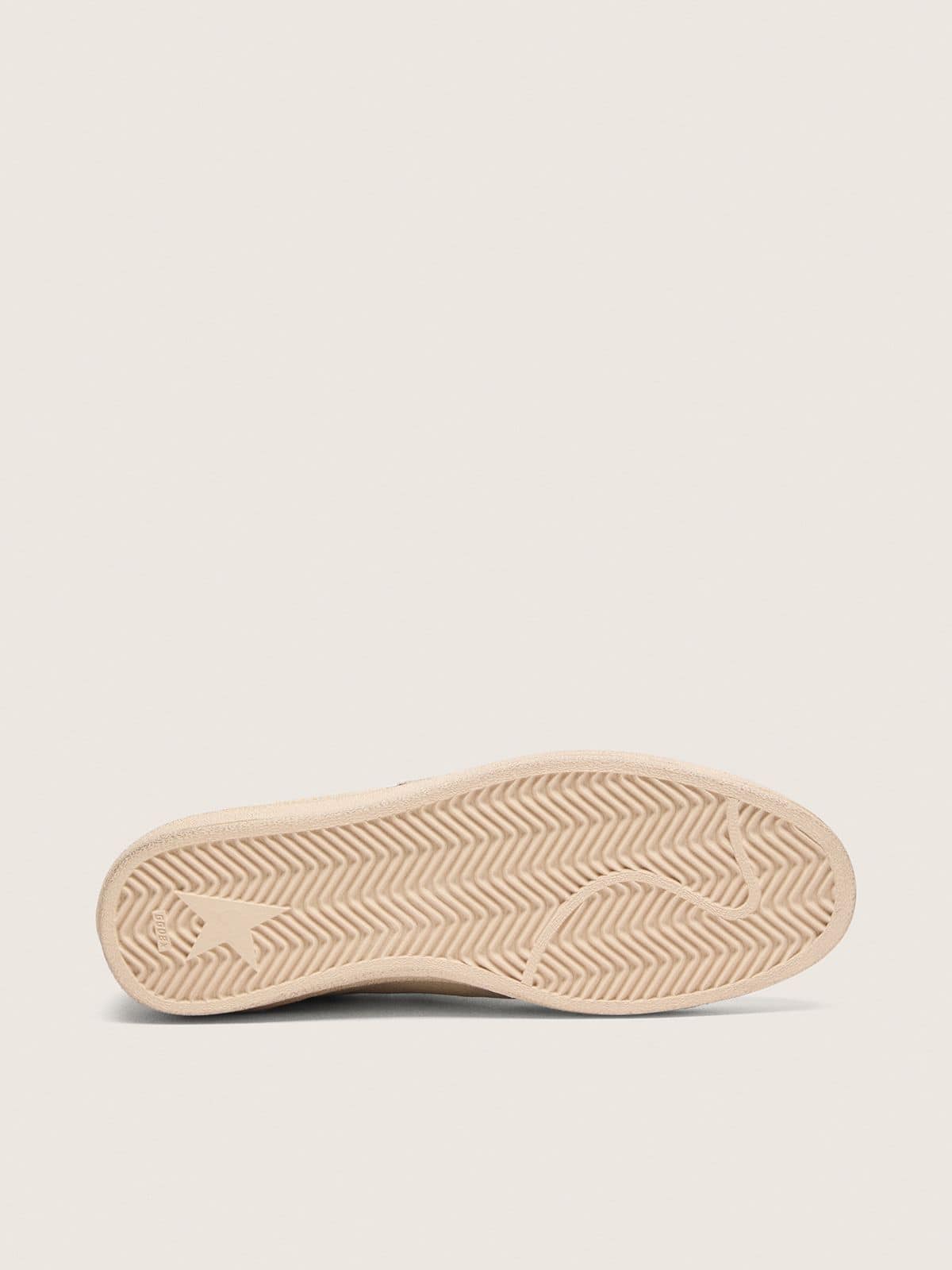 Golden Goose - Ball Star LTD homme en cuir cr&egrave;me avec &eacute;toile python in 