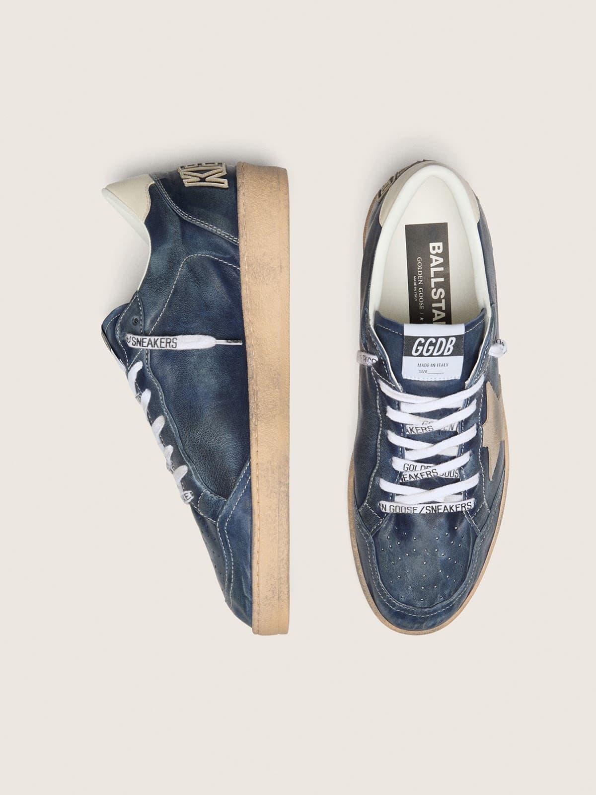 Ball Star LTD de hombre de piel azul oscuro con estrella de ante beige