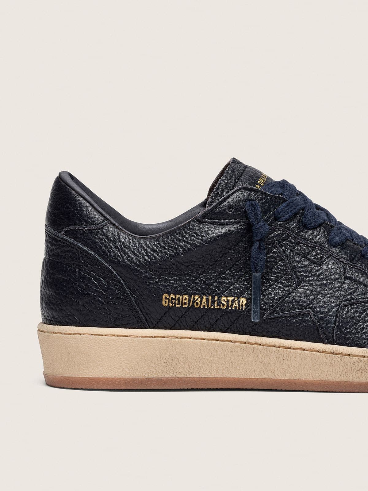 Golden Goose - 남성 톤온톤 레더 스타 네이비 블루 레더 볼스타 in 