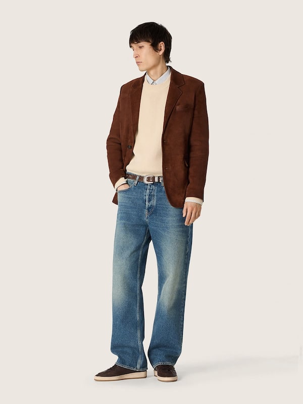 Golden Goose - Men's Ball Star in dark brown leather with tone-on-tone leather star in 