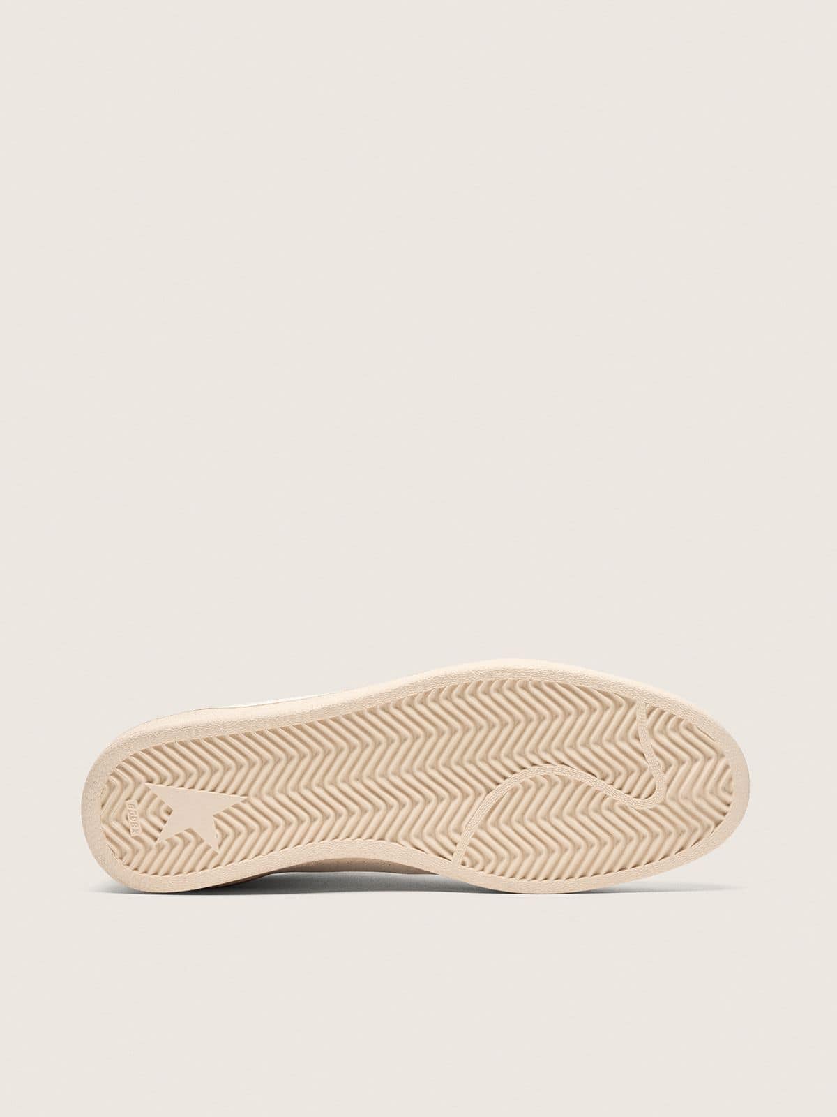 Golden Goose Men&rsquo;s Ball Star in white leather with dark blue star Ball Star white man