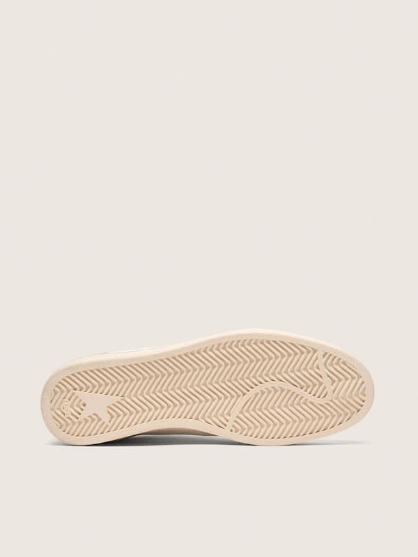 Golden Goose Men&rsquo;s Ball Star in white leather with dark blue star Ball Star white man