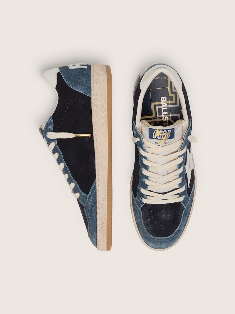 Golden Goose - Golden Goose | FiveFourFive Ball Star homme bleu avec &eacute;toile cr&egrave;me in 