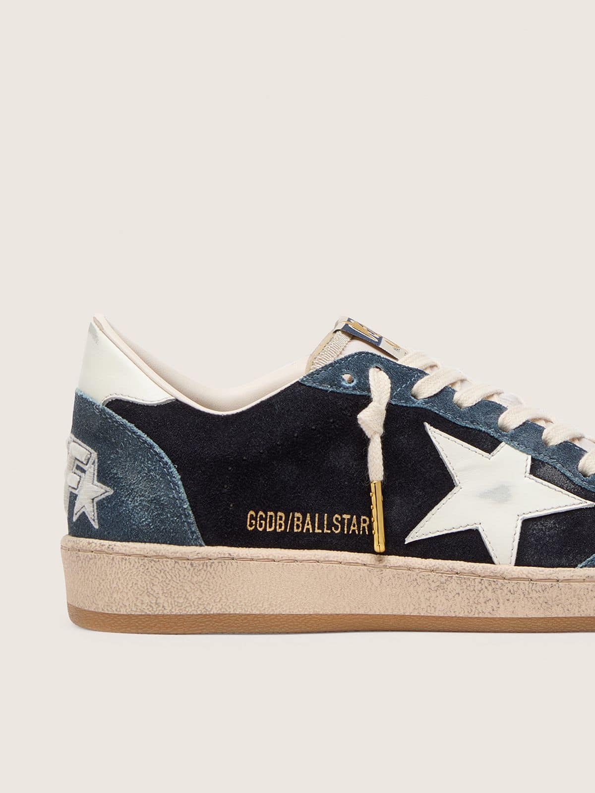 Golden Goose - Golden Goose | FiveFourFive Ball Star uomo blu con stella color crema in 