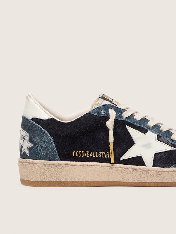 Golden Goose Golden Goose | FiveFourFive Men's Ball Star in blue with cream star Ball Star blue man