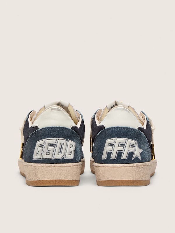 Golden Goose Golden Goose | FiveFourFive Men's Ball Star in blue with cream star Ball Star blue man