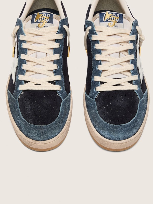 Golden Goose Golden Goose | FiveFourFive Men's Ball Star in blue with cream star Ball Star blue man