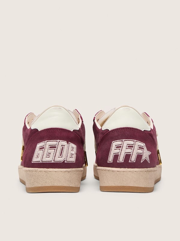 Golden Goose Golden Goose | FiveFourFive Men's Ball Star in burgundy with cream star Ball Star burgundy man
